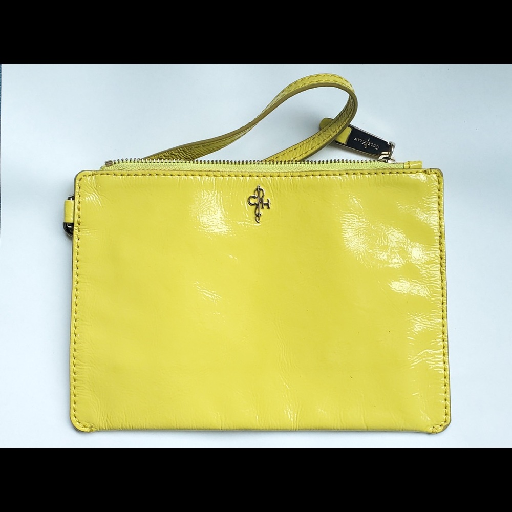 Electric yellow Cole Haan Clutch